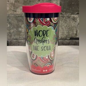 Simply Southern Tumbler with Pink Lid and Paisley Design